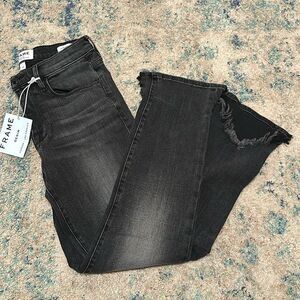 NWT Frame Denim Le Nouveau Straight Caved Heel Jeans size 26
